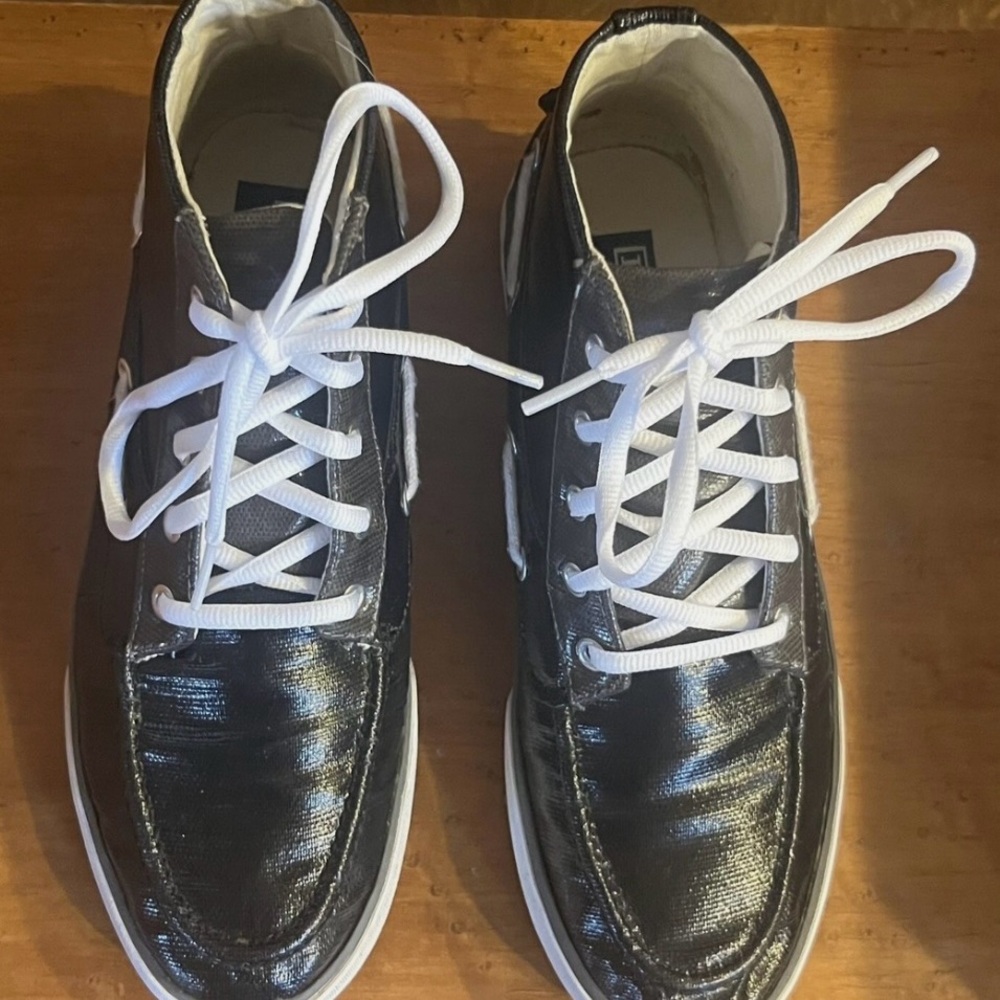 Polo Ralph Lauren men’s coated canvas high top sneakers size 10D